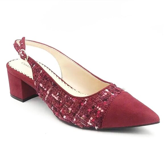 CHARTER CLUB BRYANN Women's Slingback Block Heel Pumps - Picture 1 of 7